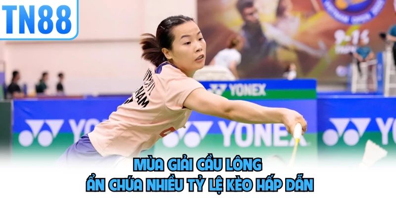 Mùa giải cầu lông ẩn chứa nhiều tỷ lệ kèo hấp dẫn 